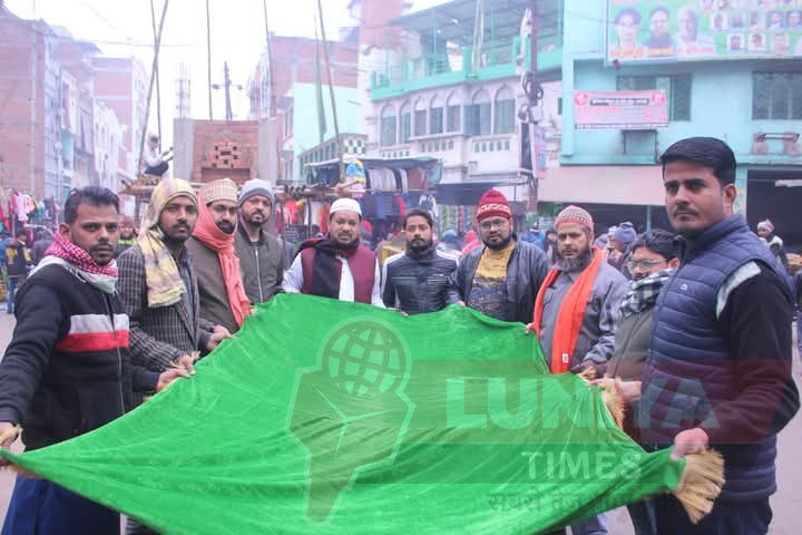 जौहर एसोसिएशन की कदीमी चादर मुल्क की सलामती अमन भाईचारे की दुआ के साथ कानपुर से रवाना 1 1003042045