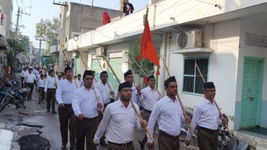 Pali: जबरदस्त शीत लहर में भी घोष की ताल पर सधे कदमों से स्वयंसेवकों ने किया संचलन 16 IMG 20250114 WA0053
