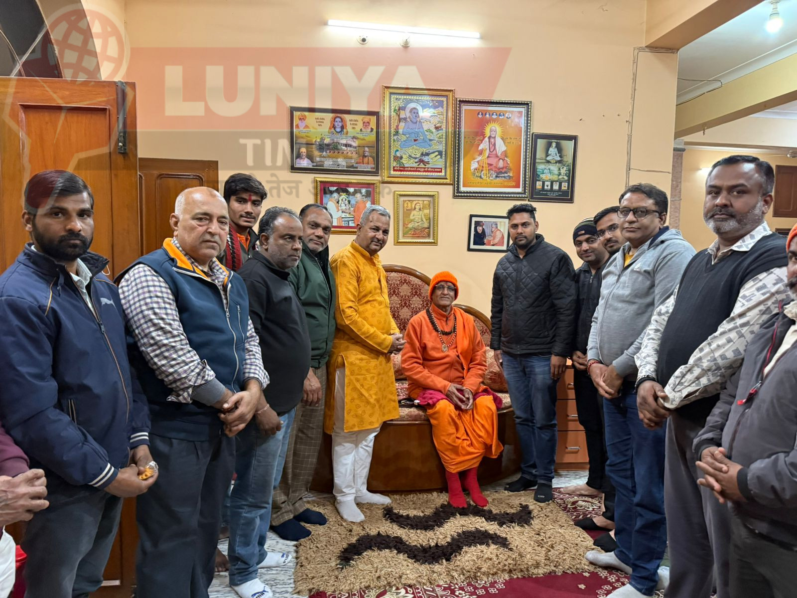 महामंडलेश्वर स्वामी हंसराम उदासीन महाकुंभ में मौनी अमावस्या स्नान के बाद लौटे भीलवाड़ा 1 WhatsApp Image 2025 01 31 at 6.21.45 PM