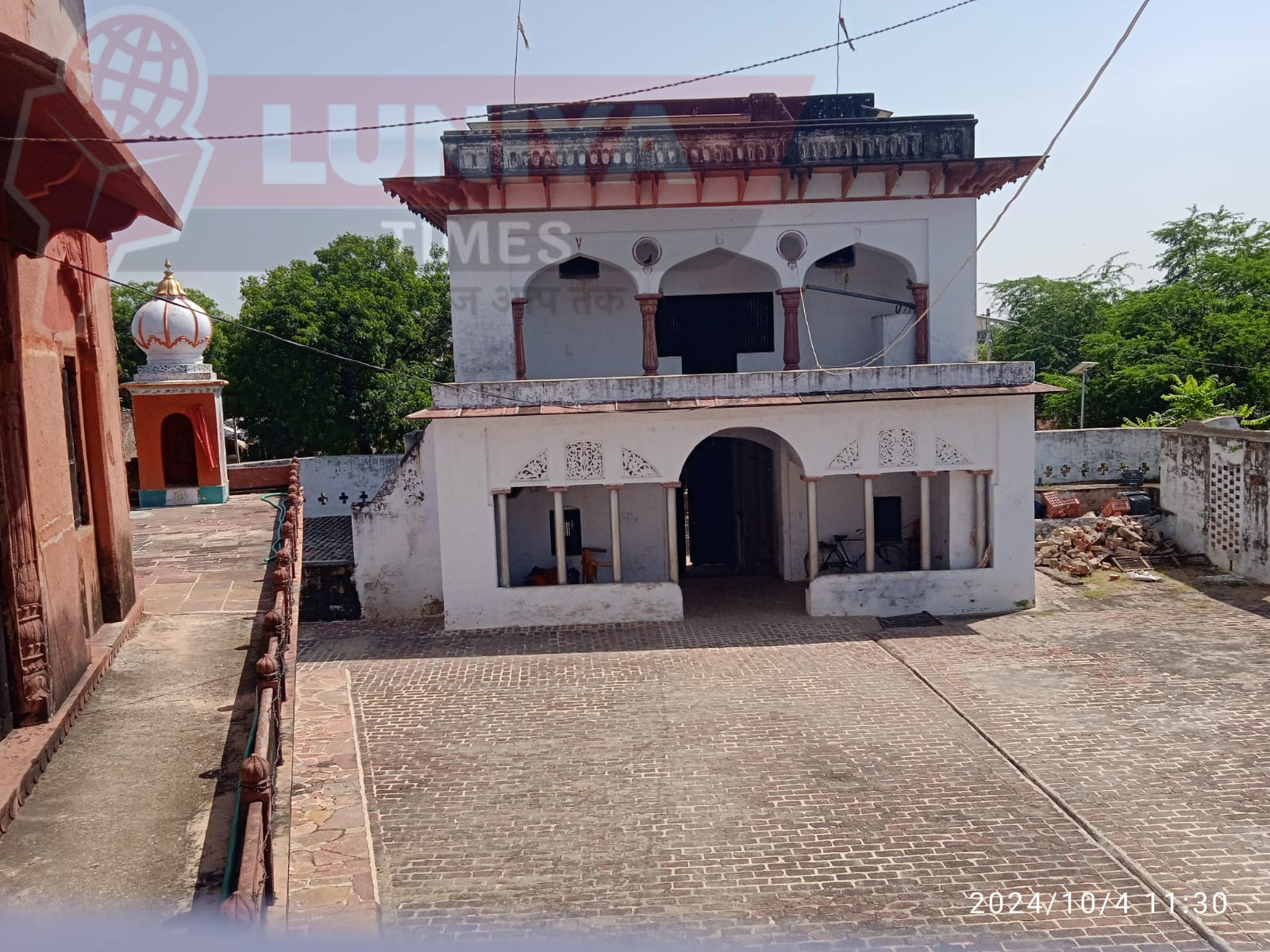 यमुना तट पर राधा कृष्ण को समर्पित महलनुमा चित्ताकर्षक मंदिर 1 IMG 20250210 WA0027