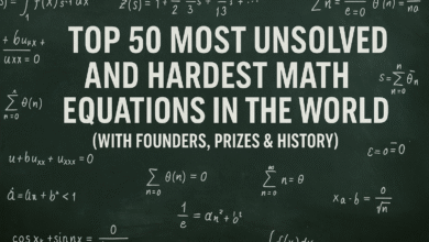 Top 50 Most Unsolved and Hardest Math Equations (With Founders, Prizes & History)