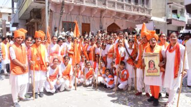 मर्यादा पुरुषोत्तम भगवान राम की भव्य शोभायात्रा 13 IMG 20250406 WA0053