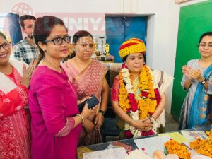 रा. उच्च मा. विद्यालय सागासनी में इतिहास रचते हुए पूजा पाटनेजा बनी पहली महिला प्रिंसिपल, पदभार ग्रहण समारोह में हुआ भव्य आयोजन 5 IMG 20250504 WA0014