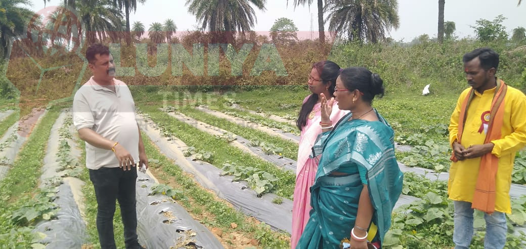 टुण्डी स्थित कृषि फार्म का प्रमुख एवं जिला परिषद सदस्या द्वारा निरीक्षण अनियमितता उजागर 1 IMG 20250509 WA0020