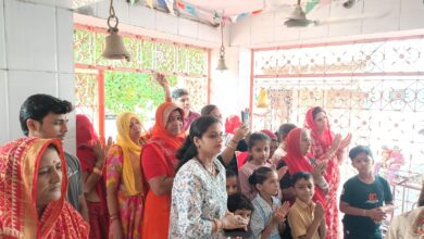 रानी के मैन बाजार शितला चौक मे बाबा रामदेव मंदिर पर चढाई धज्जा 12 IMG 20250531 WA0049
