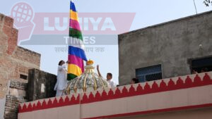 रानी के मैन बाजार शितला चौक मे बाबा रामदेव मंदिर पर चढाई धज्जा 2 IMG 20250531 WA0050