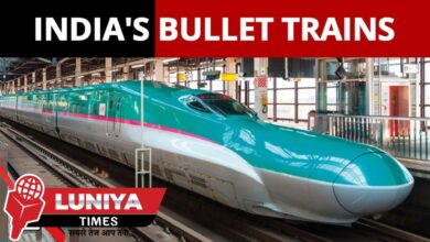 India's bullet train at a station.