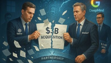 Break Partnership Between OpenAI and Windsurf of $ 3B and Windsurf Partnership with Google DeepMind Deal of $ 2.4B