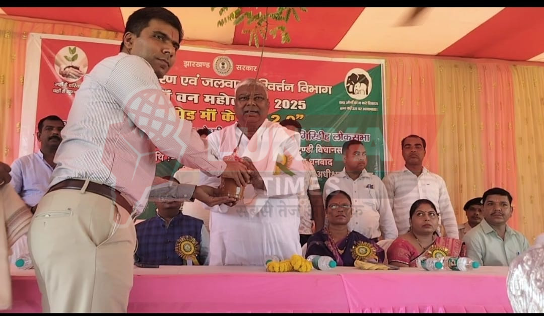 टुण्डी में 76 वें वन महोत्सव का आयोजन सांसद विधायक द्वारा परिजनों के बीच मुआवजा राशि वितरित 1 WhatsApp Image 2025 07 19 at 17.43.40