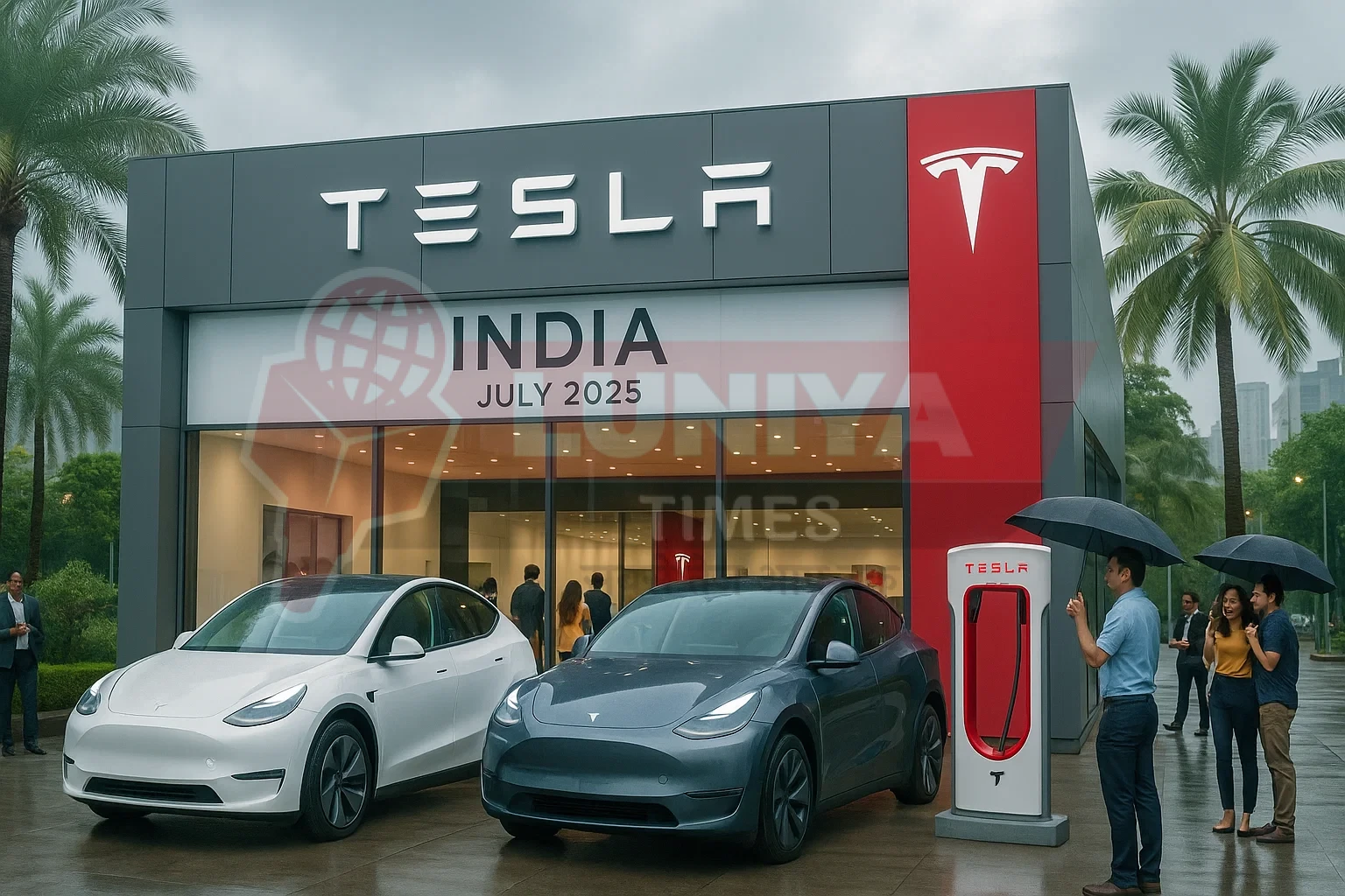 Tesla Company Open in India on July 2025.