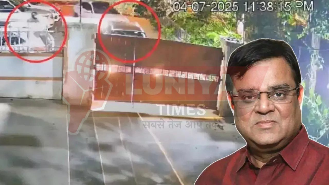 बिहार के गोपाल खेमका के घर आई पुलिस (CCTV की इमेज)