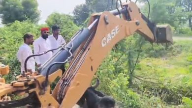 वरकाना ढाणी सरकारी स्कूल के पास नंदी सांड एक नाले में फंस गया 10 IMG 20250815 WA0123