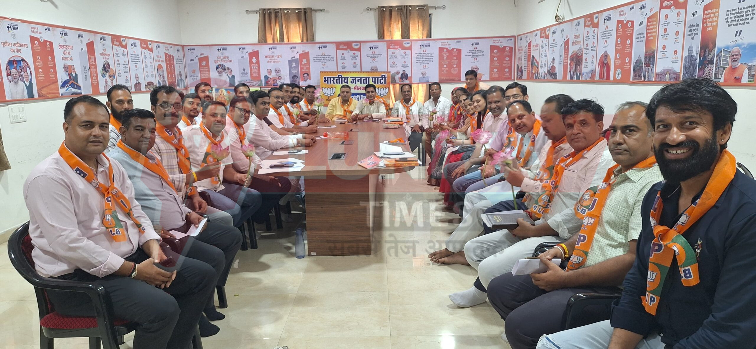 भाजपा जिला पदाधिकारियों की प्रथम बैठक आयोजित 1 IMG 20250818 WA0028 scaled