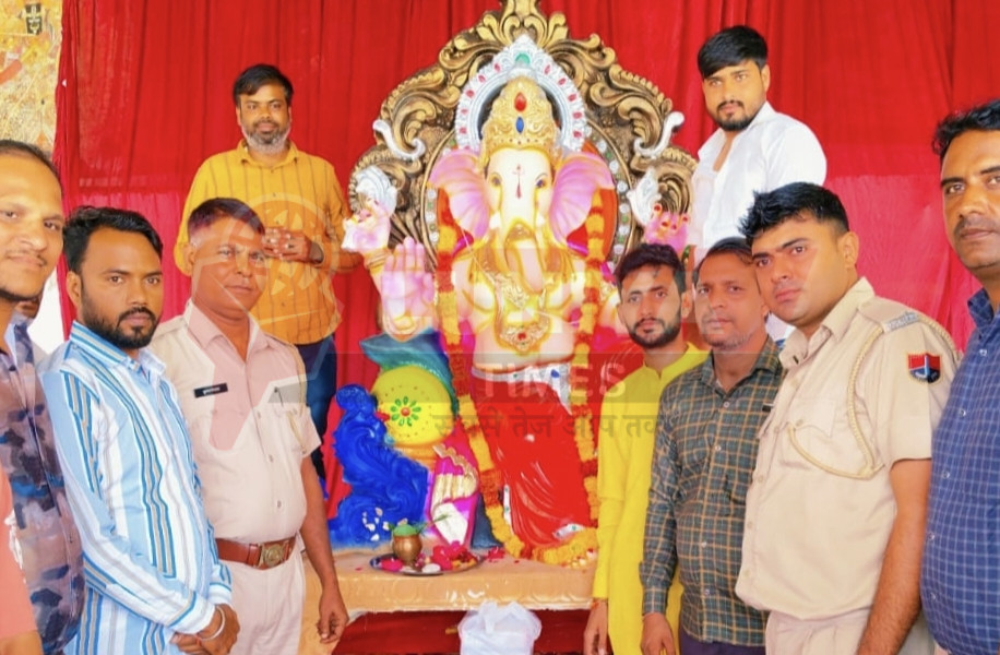 बनेड़ा में गणेश प्रतिमा स्थापना के साथ ही गणेश उत्सव का हुआ आरंभ 1 IMG 20250828 064603
