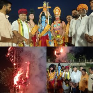 शाहपुरा में धूमधाम से मना दशहरा, 50 फीट ऊंचे रावण का हुआ दहन 2 IMG 20251002 WA0133