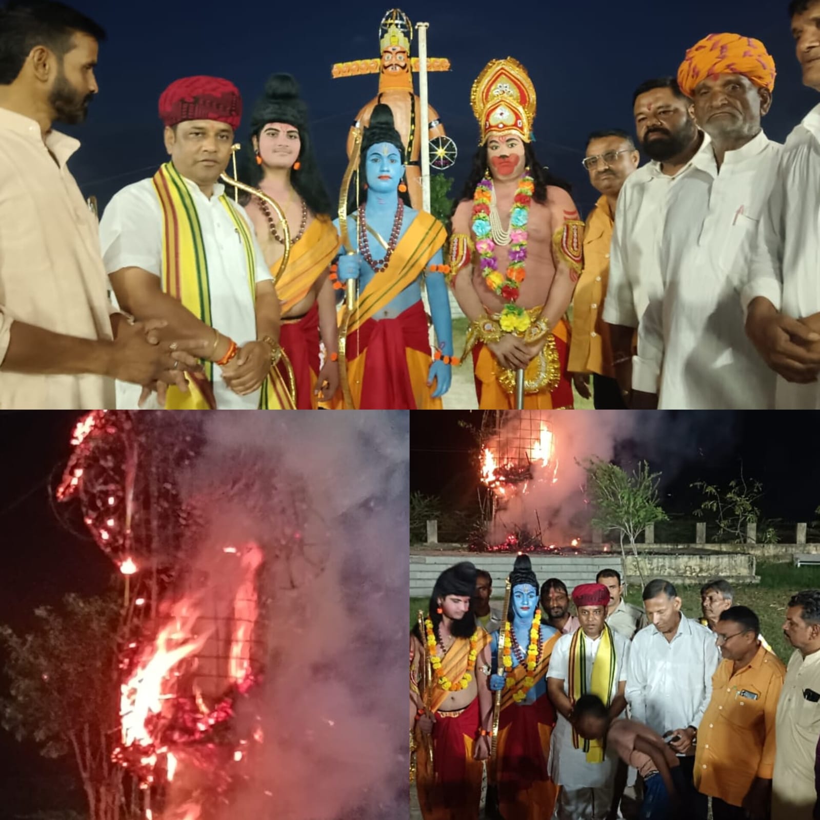 शाहपुरा में धूमधाम से मना दशहरा, 50 फीट ऊंचे रावण का हुआ दहन 1 IMG 20251002 WA0133