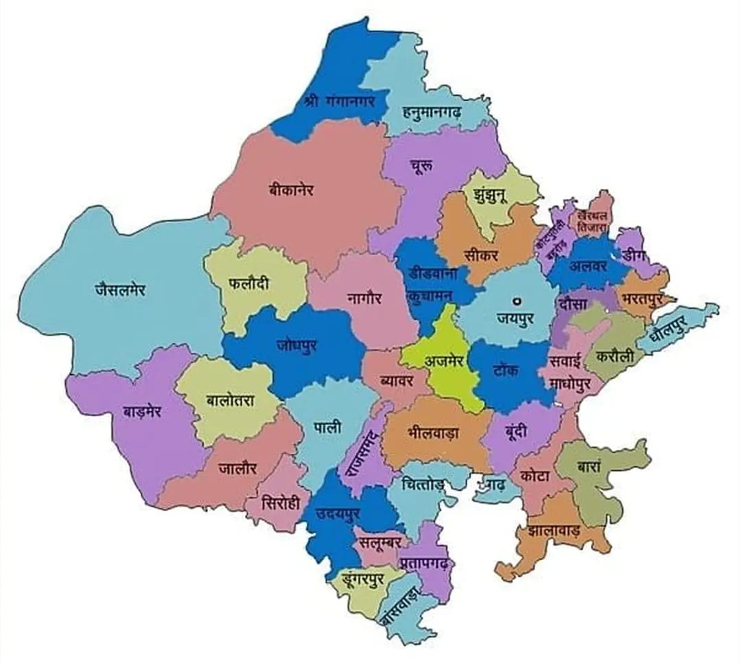 Rajasthan Map