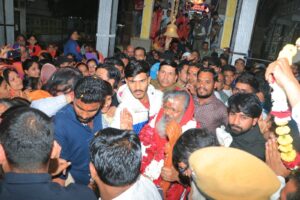 कृष्णगिरी पीठाधीश्वर जगद्गुरू वसंत विजयानंद गिरी महाराज ने पाली में किए देव दर्शन 3 IMG 20260203 WA0017