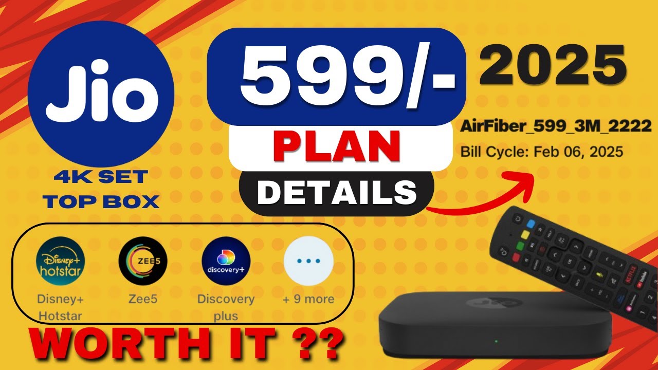 JioFiber ₹599 Plan Full Details 2026 | Free TV Set Top Box, Unlimited Internet, OTT Apps, Best Broadband Plan India 1