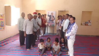 रानी स्टेशन पर अंबेडकर जयंती समारोह धूमधाम से आयोजित अंबेडकर जीवन दर्शन स्मारिका का हुआ विमोचन 11 IMG 20260414 WA0062