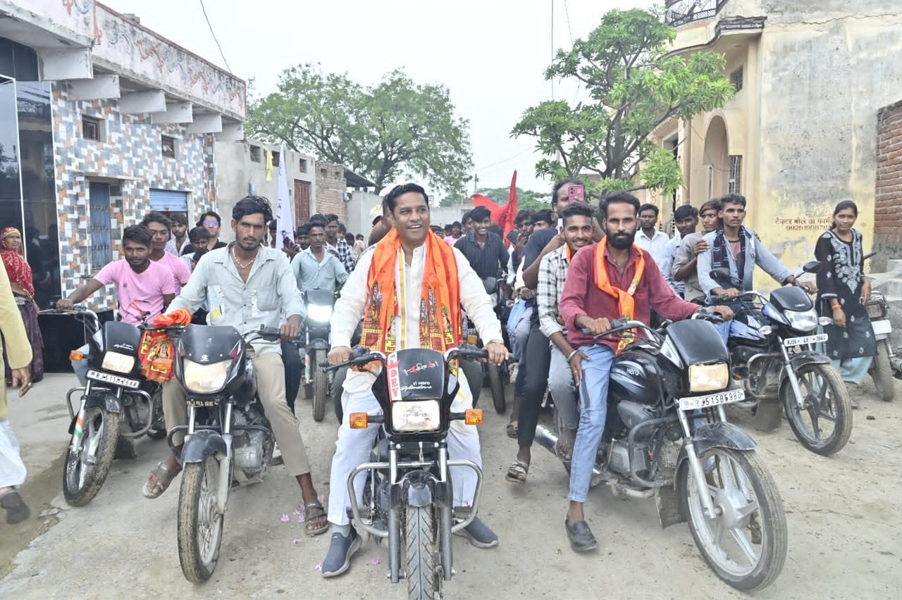 विश्व आदिवासी दिवस पर समेलिया में निकली भव्य बाइक रैली, विधायक डॉ. लालराम बैरवा ने किया संबोधित 1 WhatsApp Image 2026 08 09 at 8.49.40 PM